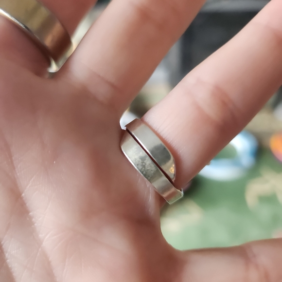 Gorgeous sterling silver s925 crushed opal butterfly ring - Picture 4 of 6